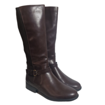 Life Stride Womens X Anita Dark Chocolate Wide Calf Tall Riding Boots Size 11 M - £87.92 GBP