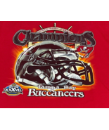 Vintage Tampa Bay Buccaneers Super Bowl XXXVII Champions Short Sleeve Sh... - £25.73 GBP