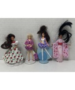 Lot Of 4  McDonald&#39;s Barbie Mattel Ballerina Geisha Vintage Rose Dress - $146.60 MXN
