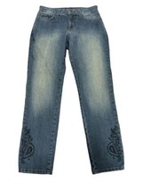 NYDJ Womens Denim Alina Ankle Jeans Color Denim Size 2P - £86.99 GBP