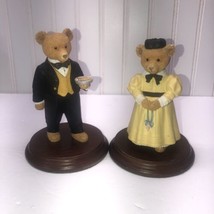Upstairs Downstairs Bears Nanny Maybold Barker the Butler Figurines Dept... - $25.28