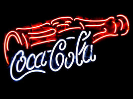 Coca Cola Neon Coke Soda Banner Neon Sign 17&quot;x11&quot; - £109.48 GBP