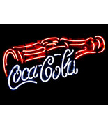 Coca Cola Neon Coke Soda Banner Neon Sign 17&quot;x11&quot; - £109.30 GBP