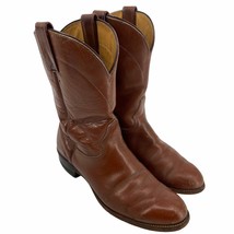 VINTAGE ABILENE WESTERN COWBOY SOFT Brown LEATHER BOOTS MEN&#39;S 10 Womens ... - $75.99