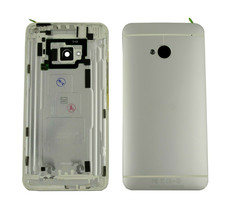 Battery Back Case Door Cover Housing For HTC One M7 801s 801n 801e 810e Silver - $10.99