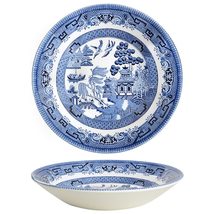 Blue Willow by Churchill, Stoneware Coupe Soup Bowl - £15.29 GBP