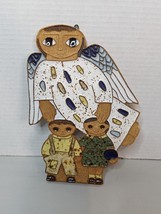 Vintage Saint Andrews ABBEY Clay Pottery Angel WITH CHILDREN 9 1/4” Chipped - £14.97 GBP