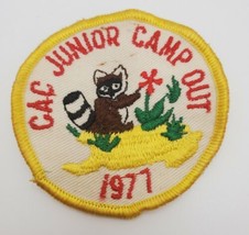 Cub Scouts BSA CAC Junior Camp Out 1977 Round Patch - £15.41 GBP