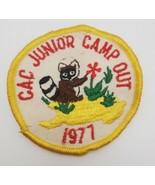 Cub Scouts BSA CAC Junior Camp Out 1977 Round Patch - €17,02 EUR