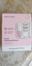 Vanity Planet Facial Cleansing System Rotating Three Brush Heads White &amp;... - £20.56 GBP