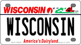 Wisconsin WI Novelty Mini Metal License Plate Tag - $14.95
