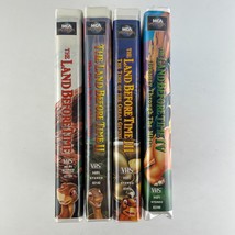 The Land Before Time Movies I-IV VHS 4 Clamshell Case Tape Set - £9.34 GBP