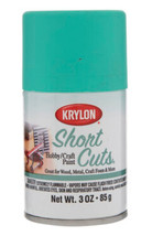 Krylon Short Cuts Hobby and Craft Satin Spray Paint, Caribbean Green, 3 Oz. - £6.73 GBP