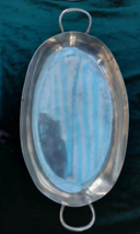 Silver metal dish, Christofle brand Frances tray Check Stock - £69.30 GBP