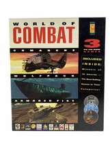 World Of Combat 3 Games Pc CD-ROM Big Box Game Vintage Nova Logic Complete Rare - £11.72 GBP