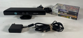OEM Microsoft Xbox 360 Kinect Sensor Bar Motion Camera Model 1414 &amp; 4 Games - £13.22 GBP