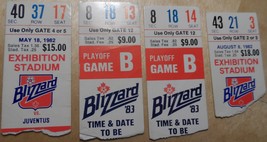 Toronto Blizzard 1982 Playoff Ticket Stubs Soccer Collectibles Canada VG... - £7.67 GBP