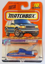 Matchbox Hydroplane Racing Boat, Blue and Orange, Mint on it&#39;s Card from... - $5.93