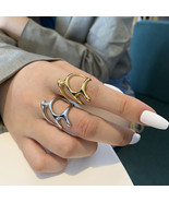 Silver Color New Trend Vintage Elegant Irregular Hollow Branches Adjusta... - $10.07 CAD