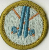 Vtg Boy Scouts Ski Badge Patch Embroidered Sew On - £5.69 GBP