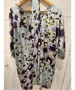 Mary Portas turquoise Pastel Print Shift tunic loose Dress - UK 14