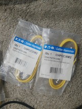 NEW LOT of 2 Cutler Hammer Coax Patch Cord RGB Mini Digital Cable # CHPC... - $26.46 NEW LOT of 2 Cutler Hammer Coax Patch Cord RGB Mini Digital Cable # CHPC... - $26.46