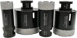 Shdiatool 4Pcs Diamond Drill Bits Set 1 1-3/8 2 2-1/2 Inch For Porcelain Tile - £85.15 GBP