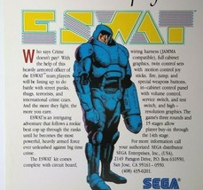 ESWAT Arcade Flyer Original 1989 Video Game Space Age Retro Artwork 8.5&quot; x 11&quot; - £33.17 GBP
