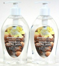 2 Bottles Dead Sea Collection 12 Oz Almond Vanilla Soothing Mineral Hand Soap - £12.57 GBP
