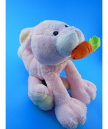 Pink Bunny Rabbit 8&quot; with carrot  Soft plush lovey Easter by Fine Toy - €6,03 EUR
