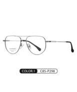 Pure Titanium  Rim Double Beam Pilot Plain Glasses Frame St6219 Can Be E... - £13.81 GBP