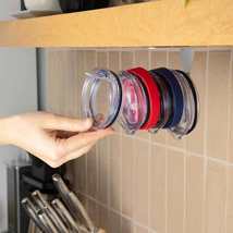 Under Cabinet Horizontal Cup Lid Storage Rack: Space-Saving Solution - £12.04 GBP