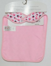 Baby Ganz BG3191 OohLaLa Bib Pink Cupcake Designs 0 Plus 100 Percent Cotton image 2
