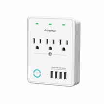 Smart Plug (Only 2 Points 4G), Usb Wall Charger, Powrui Wifi Surge Prote... - £31.14 GBP