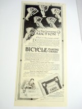 1919 Ad Bicycle Playing Cards Are You Learning Auction? - $8.99