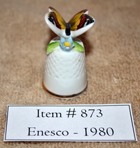 Thimble, Enesco, 1980, Bone China, #873, antiques, collectables, vintage... - £10.57 GBP