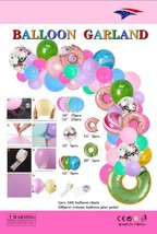 109 Pcs 16Ft Balloons Garland Donuts Decoration Kids Adults Happy Birthday Party - £20.28 GBP