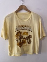 Organic Generation Arizona Shirt Women’s Large Yellow Cropped T-Shirt - $8.59