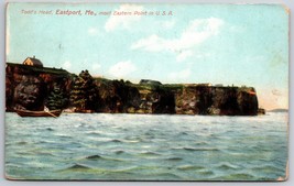 Todd&#39;s Head Eastport Maine ME 1907 DB Postcard Most Eastern Point in USA K2 - £2.37 GBP