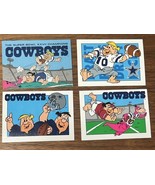 Flintstones NFL Dallas Cowboys  Football Trading Cards T1-6-62-34 1993 C... - $373.27 MXN