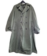 Vtgs Army Military Overcoat Trench Coat No Liner No Belt OG107 Medium Long - $39.99