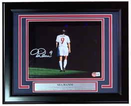 Mia Hamm Signed Framed 8x10 USA Womens Soccer Photo BAS ITP - $174.59