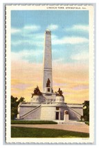 Lincoln Tower Springfield Illinois IL UNP Linen Postcard S13 - £2.76 GBP