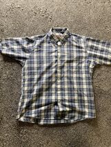 Newport Custom Collection Button Down Casual Shirt Top Plaid Large 16-16... - €12,72 EUR