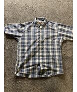 Newport Custom Collection Button Down Casual Shirt Top Plaid Large 16-16... - €12,72 EUR