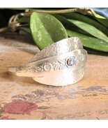 SOLD Hammered cuff bracelet vintage silverware - $35.00