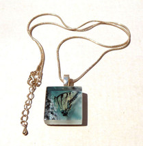 Butterfly Ltd Edition Signed &amp; Numbered Glass Pendant by FaniSong s/Silv... - £27.97 GBP