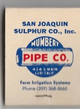 Vtg Strike on Matchbook  ~ San Joaquin Sulphur Co. ~ Lodi, Ca ~ Valor Pr... - $131.75 MXN