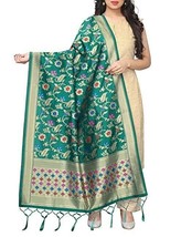 Banarsi Indian Chunni  Silk Dupatta Zari ethnic Women/Girls Wedding/part... - £21.19 GBP