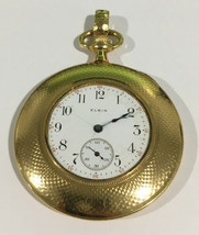 Elgin 14k Yellow Gold Antique Automatic Pocket Watch - £1,888.59 GBP